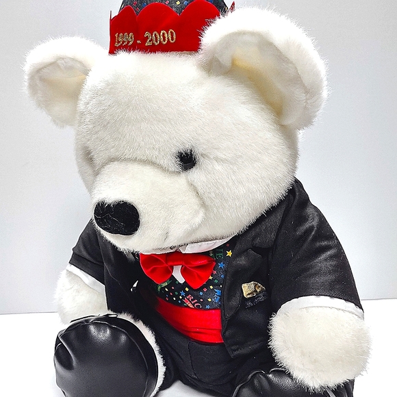 Federated Departments Lazarus Lazzie 16" Millennium Teddy Bear Plush 1999-2000 - Picture 6 of 7